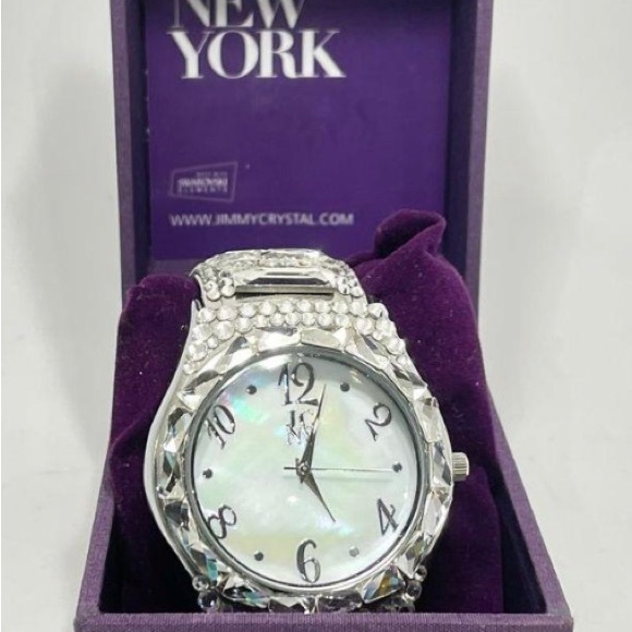Jimmy Crystal New York Accessories - Jimmy Crystal New York MOP Wristwatch IOB